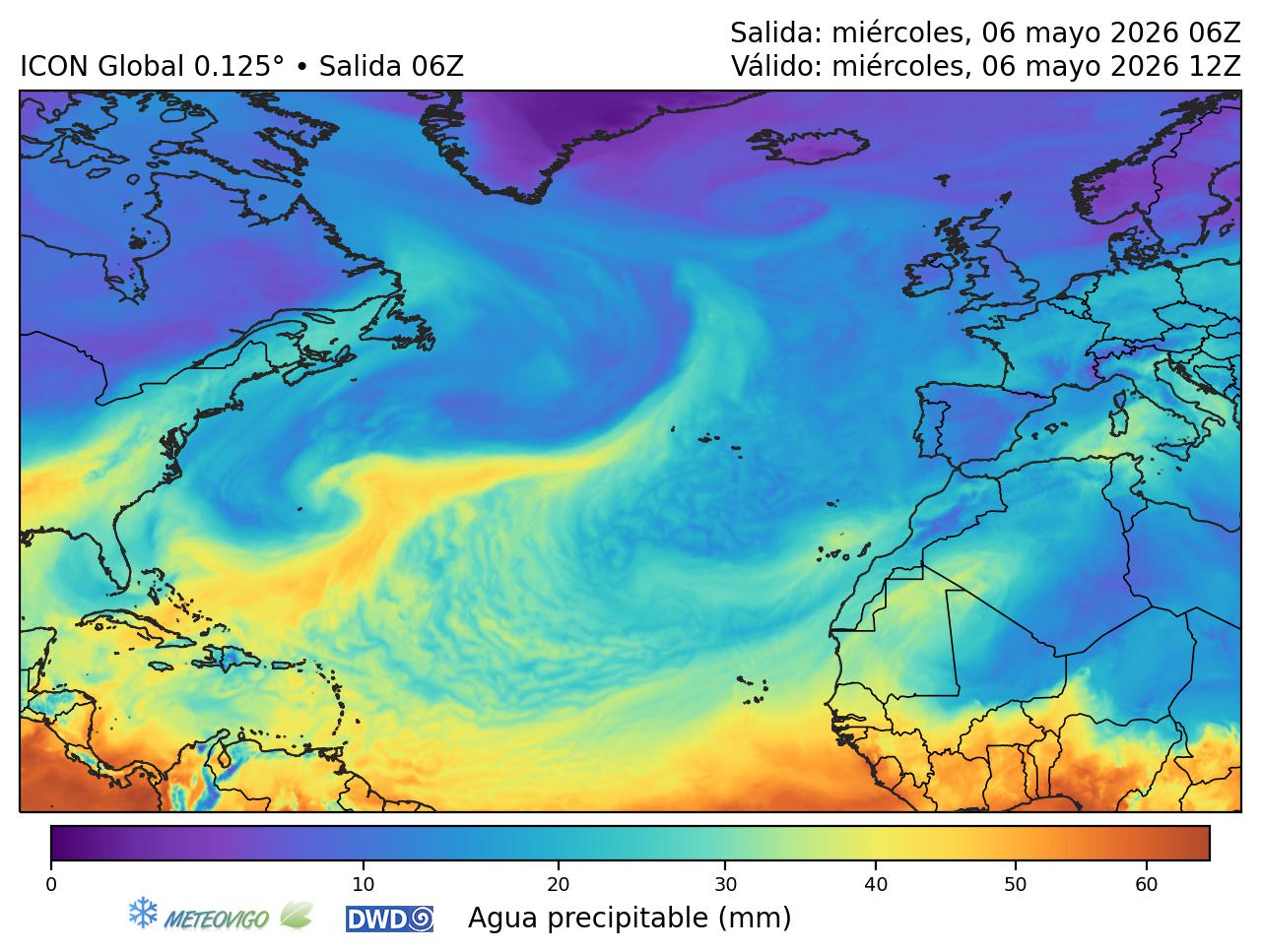 Agua precipitable)