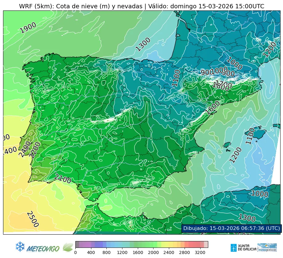 Cota de nieve mapa