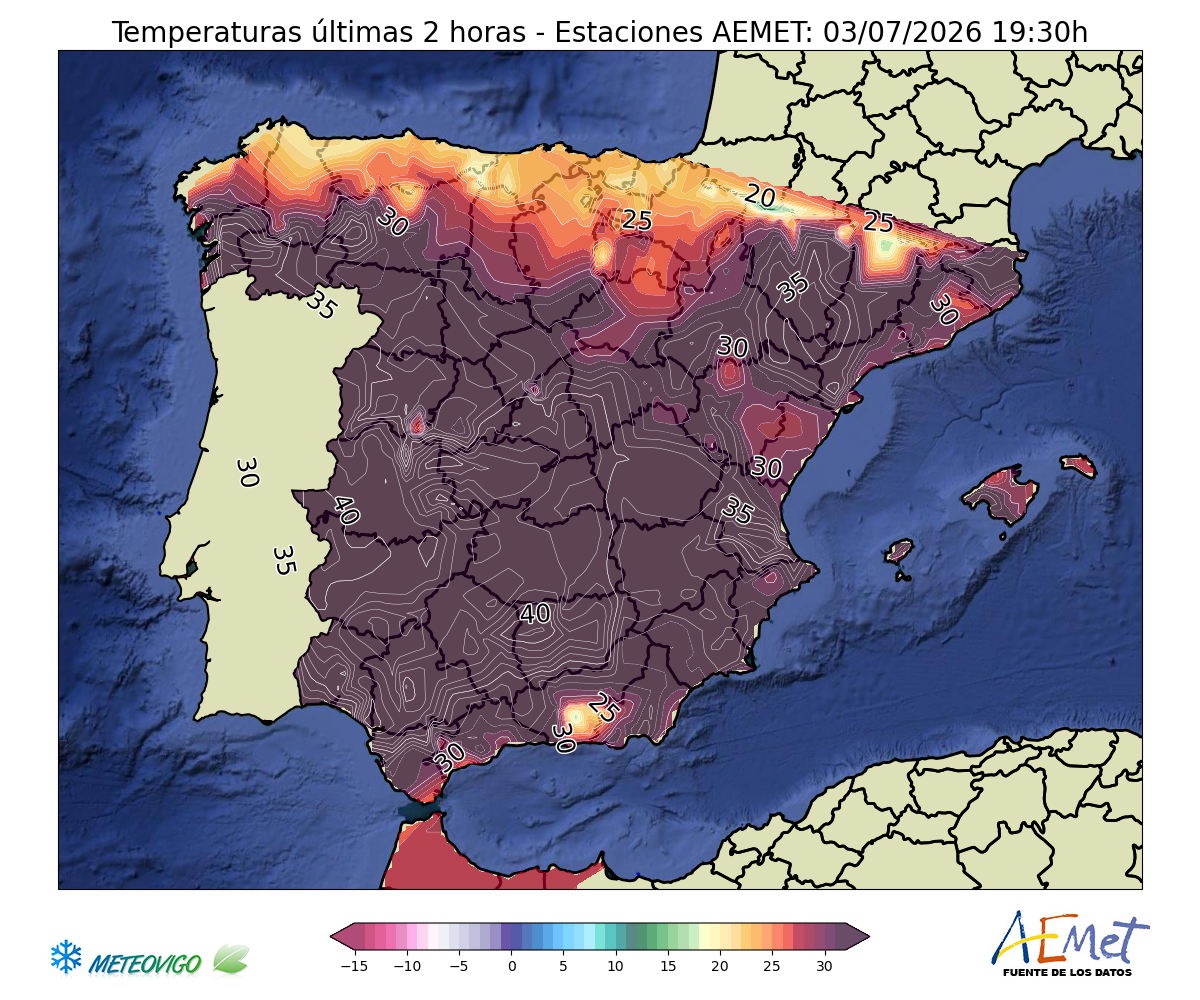 Mapa de temperaturas